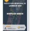 Apostila Serviços Gerais Prefeitura de Lavínia SP 2023