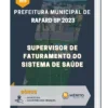 Apostila Supervisor De Faturamento Do Sistema De Saúde Prefeitura de Rafard SP 2023