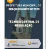 Apostila Técnico Central de Regulação Prefeitura de Braço do Norte SC 2023