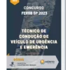 Apostila Técnico de Condução de Veículo de Urgência e Emergência Concurso FERSB SP 2023