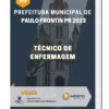 Apostila Técnico de Enfermagem Prefeitura de Paulo Frontin PR 2023
