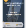 Apostila Agente Administrativo Prefeitura de Arco Íris SP 2023