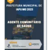 Apostila Agente Comunitário De Saúde Prefeitura de Iapu MG 2023