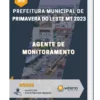 Apostila Agente De Monitoramento Prefeitura de Primavera do Leste MT 2023