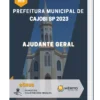 Apostila Ajudante Geral Prefeitura de Cajobi SP 2023