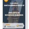 Apostila Analista de Recursos Humanos Concurso Santa Barbara d’Oeste SP 2023