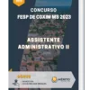 Apostila Assistente Administrativo II Concurso FESP de Coxim MS 2023