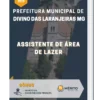 Apostila Assistente De Área De Lazer Prefeitura de Divino das Laranjeiras MG 2023