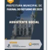 Apostila Assistente Social Prefeitura de Faxinal do Soturno RS 2023