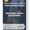 Apostila Assistente Social Educacional Prefeitura de Passo de Torres SC 2023