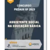 Apostila Assistente Social Na Educação Básica Concurso Piedade SP 2023