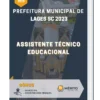 Apostila Assistente Técnico Educacional Prefeitura de Lages SC 2023