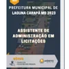 Apostila Assistente de Administração em Licitações Prefeitura de Laguna Carapã MS 2023