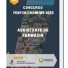 Apostila Assistente de Farmácia Concurso FESP de Coxim MS 2023