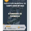 Apostila Atendente de Farmácia Prefeitura de Campo Verde MT 2023