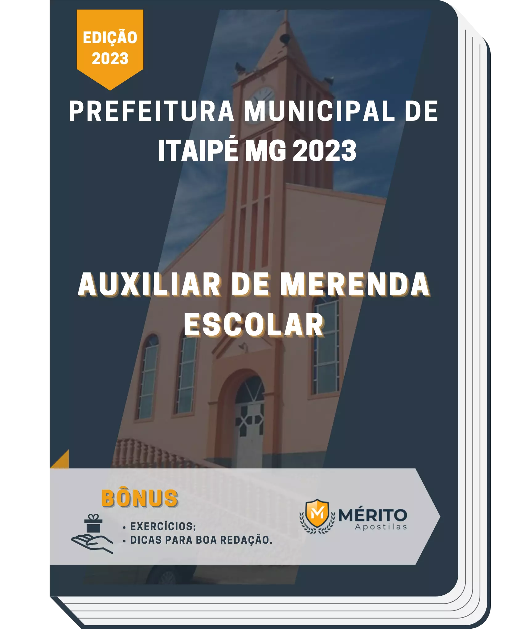 Apostila Auxiliar De Merenda Escolar Prefeitura de Itaipé MG 2023