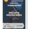 Apostila Auxiliar De Serviços Gerais Concurso Cananéia SP 2023