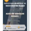 Apostila Auxiliar Serviços Gerais I Prefeitura de Inácio Martins PR 2023