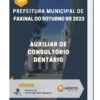 Apostila Auxiliar de Consultório Dentário Prefeitura de Faxinal do Soturno RS 2023