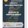 Apostila Auxiliar de Serviços Gerais Concurso São Luís do Piauí PI 2023