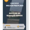Apostila Auxiliar de Serviços Gerais Concurso Brejo do Piauí PI 2023