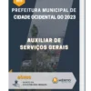Apostila Auxiliar de Serviços Gerais Prefeitura de Cidade Ocidental GO 2023