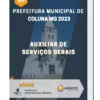 Apostila Auxiliar de Serviços Gerais Prefeitura de Coluna MG 2023