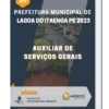 Apostila Auxiliar de Serviços Gerais Prefeitura de Lagoa do Itaenga PE 2023