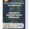 Apostila Auxiliar de Serviços Gerais Masculino Prefeitura de São Tomé PR 2023