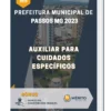 Apostila Auxiliar para Cuidados Específicos Prefeitura de Passos MG 2023