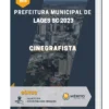 Apostila Cinegrafista Prefeitura de Lages SC 2023