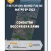 Apostila Condutor Socorrista SAMU Prefeitura de Matão SP 2023