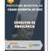 Apostila Condutor de Ambulância Prefeitura de Cidade Ocidental GO 2023