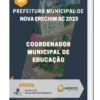 Apostila Coordenador Municipal De Educação Prefeitura de Nova Erechim SC 2023