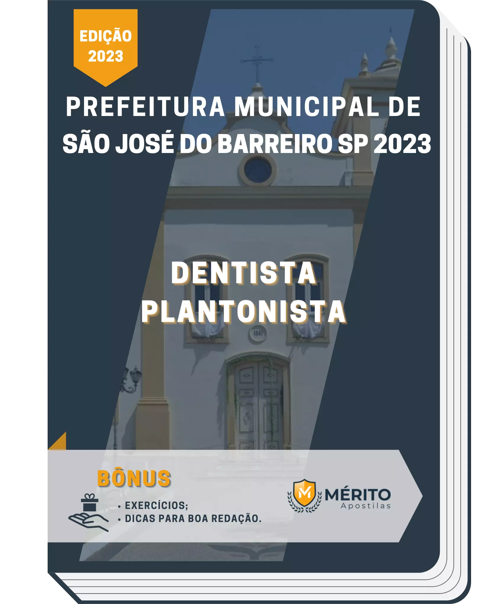 Apostila Dentista Plantonista Prefeitura de São José do Barreiro SP 2023