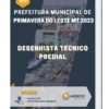 Apostila Desenhista Técnico Predial Prefeitura de Primavera do Leste MT 2023