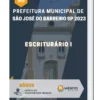 Apostila Escriturário I Prefeitura de São José do Barreiro SP 2023