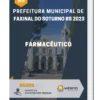 Apostila Farmacêutico Prefeitura de Faxinal do Soturno RS 2023