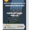 Apostila Fiscal De Saúde Pública Prefeitura de Caraguatatuba SP 2023