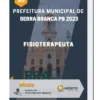 Apostila Fisioterapeuta Prefeitura de Serra Branca PB 2023