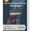 Apostila Frentista Prefeitura de Tatuí SP 2023