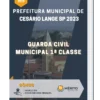 Apostila Guarda Civil Municipal 1ª Classe Prefeitura de Cesário Lange SP 2023