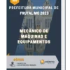 Apostila Mecânico de Máquinas e Equipamentos Prefeitura de Frutal MG 2023