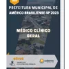 Apostila Médico Clínico Geral Prefeitura de Américo Brasiliense SP 2023