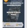 Apostila Médico Clínico Geral Prefeitura de Araucária PR 2023