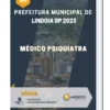Apostila Médico Psiquiatra Prefeitura de Lindoia SP 2023