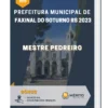Apostila Mestre Pedreiro Prefeitura de Faxinal do Soturno RS 2023