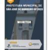 Apostila Monitor Prefeitura de São José do Barreiro SP 2023