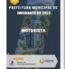 Apostila Motorista Prefeitura de Imigrante RS 2023