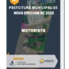 Apostila Motorista Prefeitura de Nova Erechim SC 2023